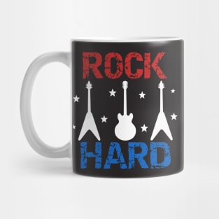 Rock Hard - Red, White and Blue Mug